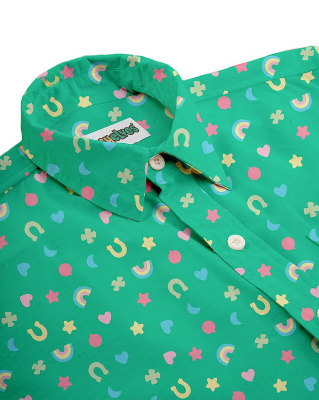 Mandlig Lucky Charmer Button Down Skjorte