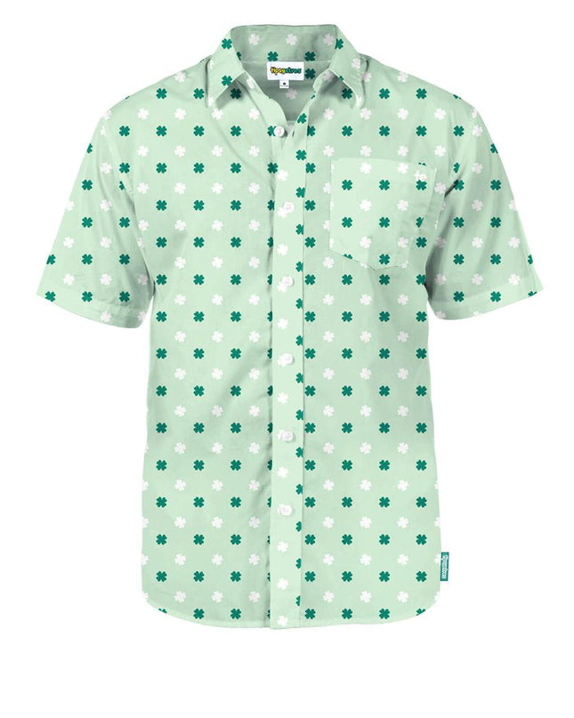 Herre Mint Kløver Button Down Skjorte