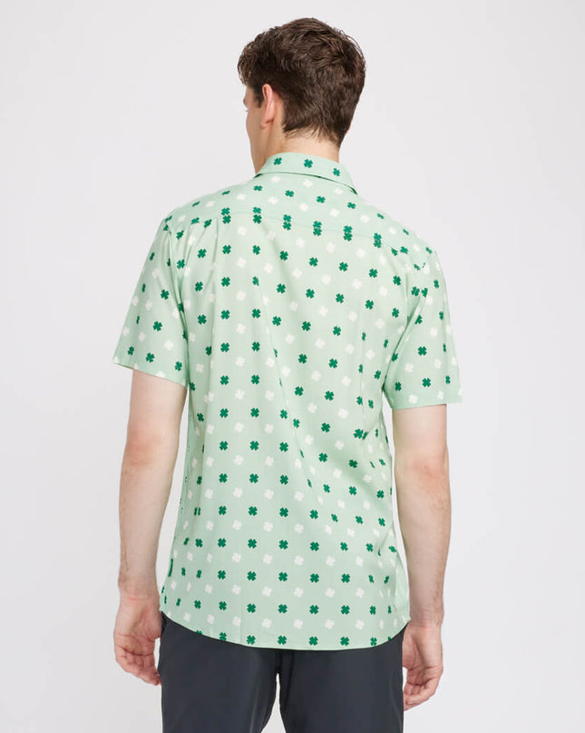 Herre Mint Kløver Button Down Skjorte