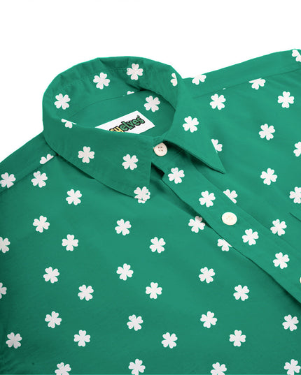 Men's Green Crushin' Clovers Button Down Shirt