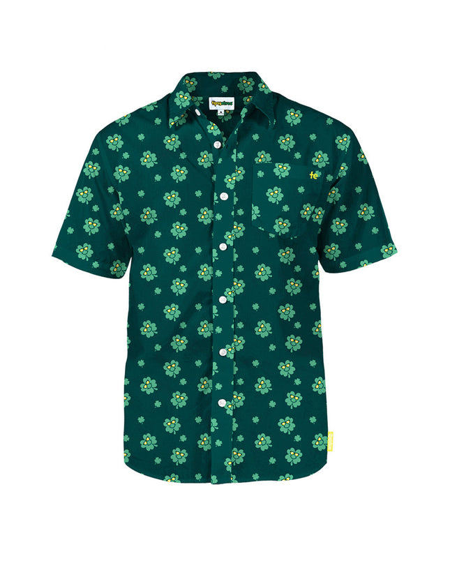 Mænds Cool Clover Button Down Shirt