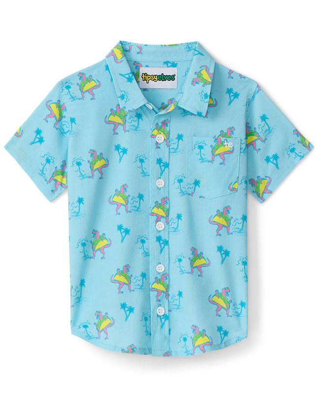 Toddler Boy's Tacosaurus Hawaiian Shirt