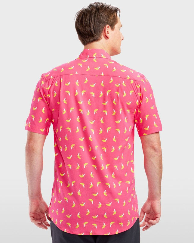 Men's Pink Banana Hawaiian Shirt
