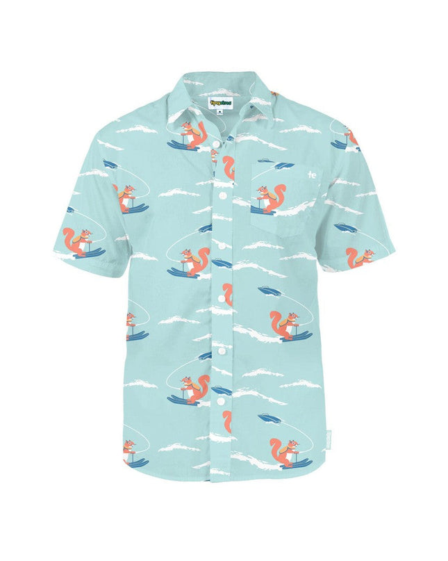 Men's Squirrel On Water Skis Hawaiian Shirt
