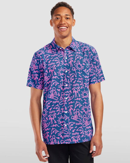 Men's Sketchy Surfer Hawaiian Shirt