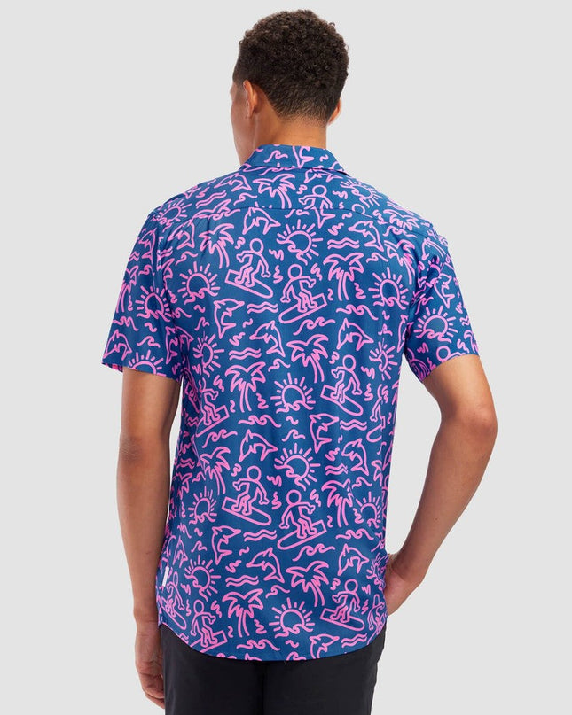 Men's Sketchy Surfer Hawaiian Shirt