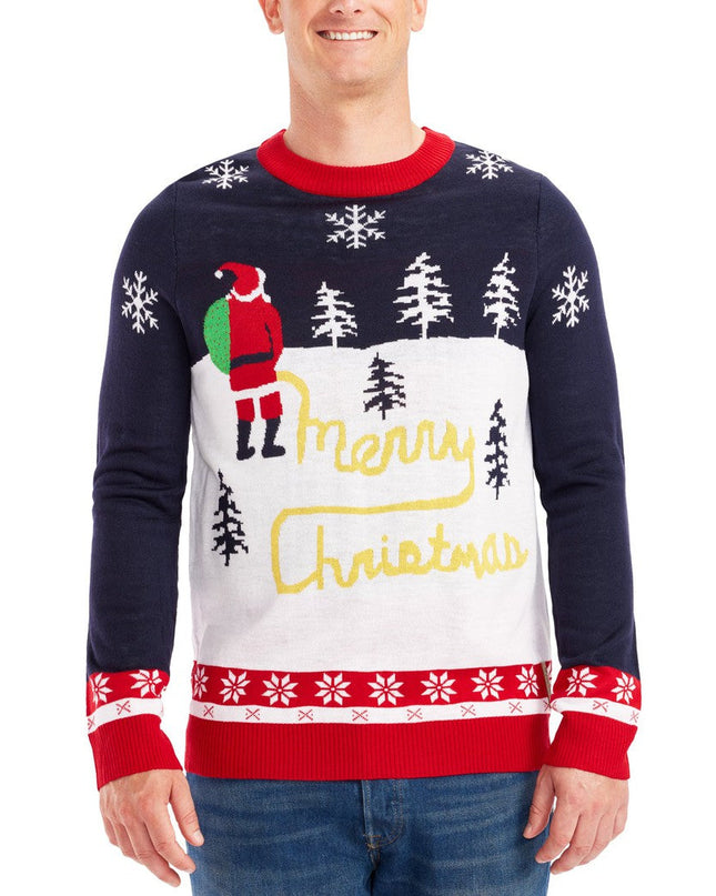 Men's Yellow Snow Ugly Christmas Sweater