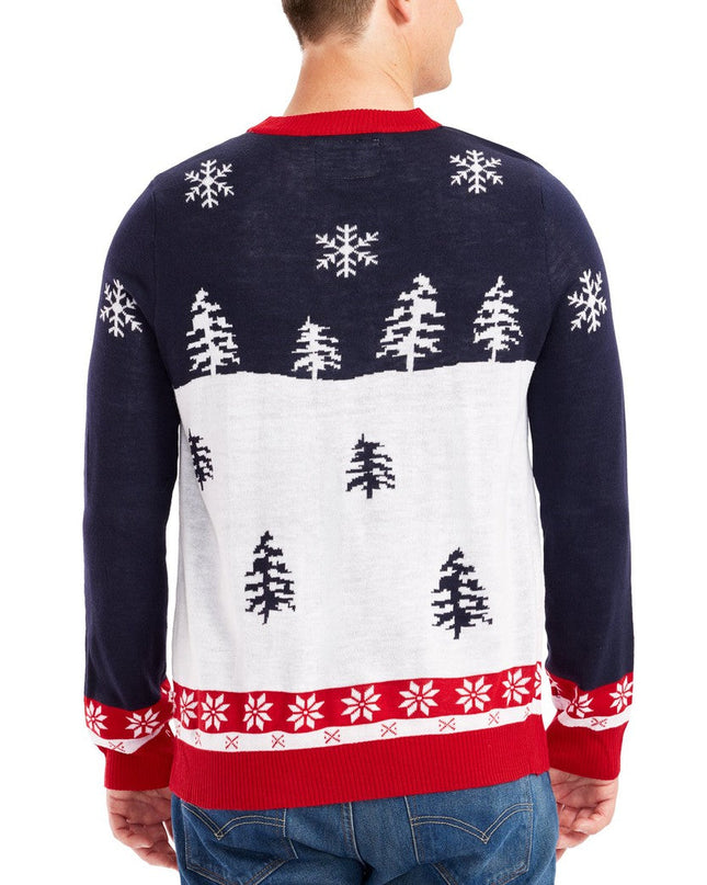 Men's Yellow Snow Ugly Christmas Sweater