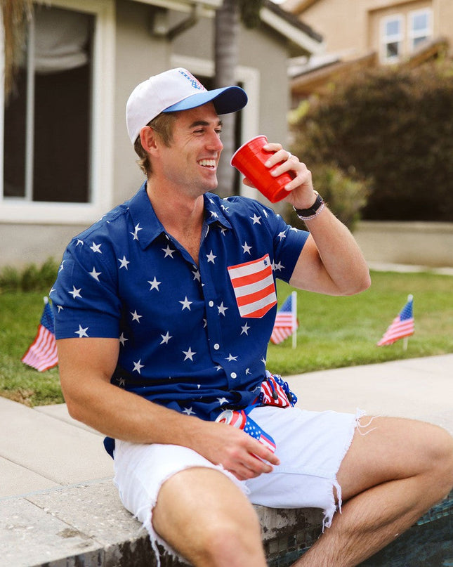 Men's Old Glory Button Down Shirt