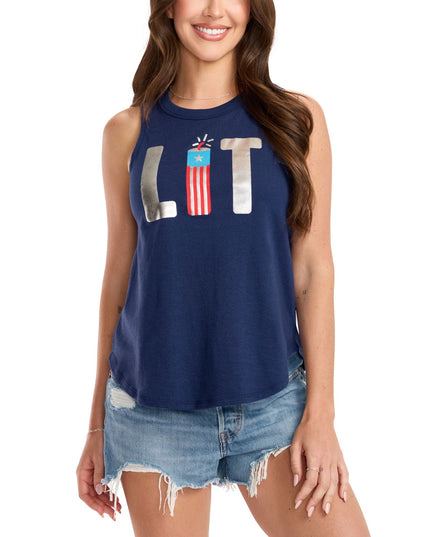 Women's Lit Foil Tank Top