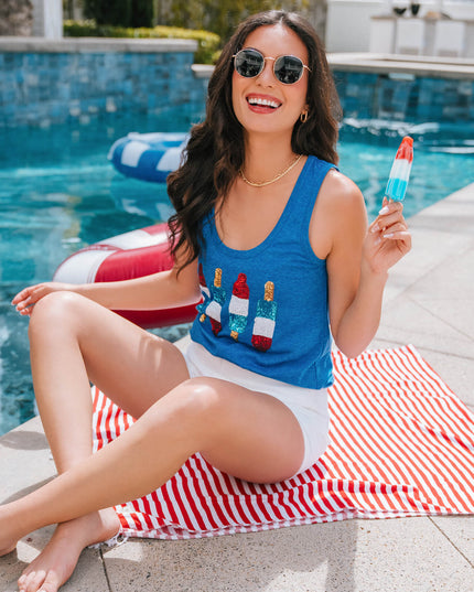 Women's Grand Finale Sequin Tank Top