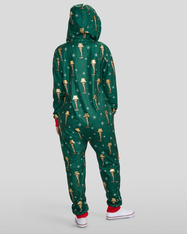 Women's Christmas Story Leg Lamp Jumpsuit