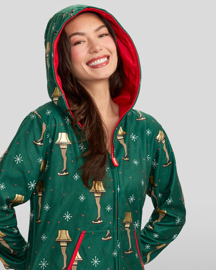 Women's Christmas Story Leg Lamp Jumpsuit