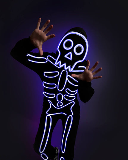 Women's Neon LED Skeleton Costume