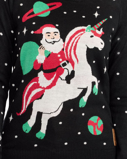 Kvinders Santa Unicorn Ugly Christmas Sweater