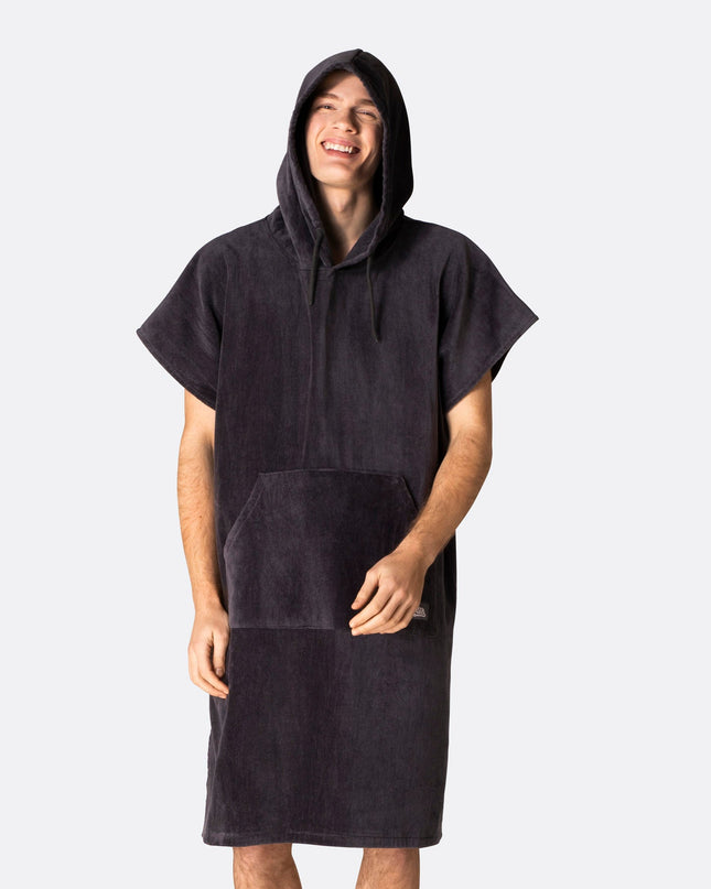 Charcoal Grey Towel Poncho