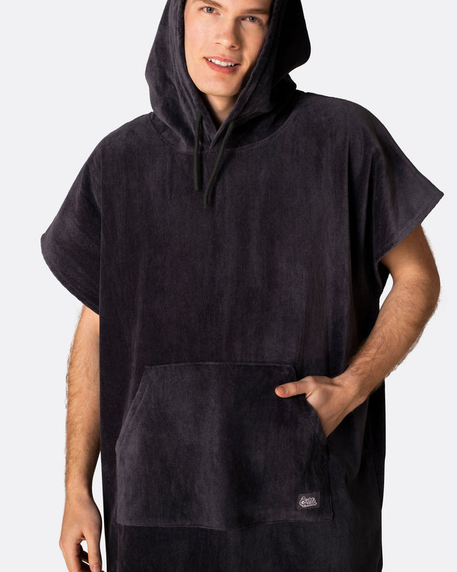 Charcoal Grey Towel Poncho