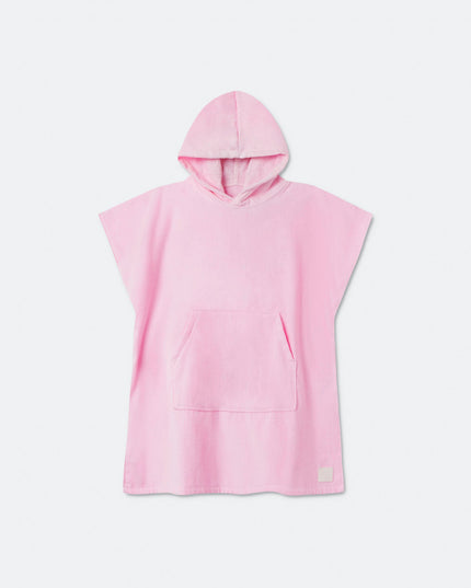 Bubblegum Pink Towel Poncho for Kids