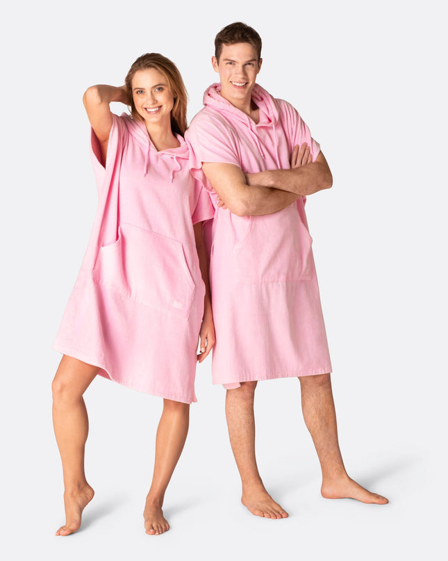 Bubblegum Pink Towel Poncho