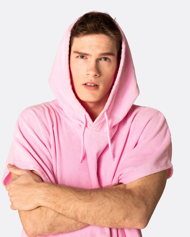 Bubblegum Pink Towel Poncho