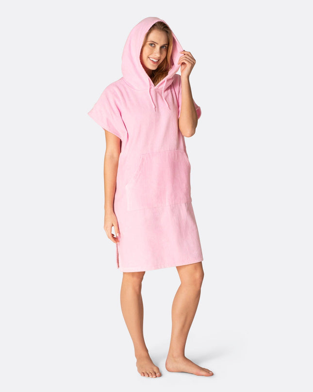 Bubblegum Pink Towel Poncho