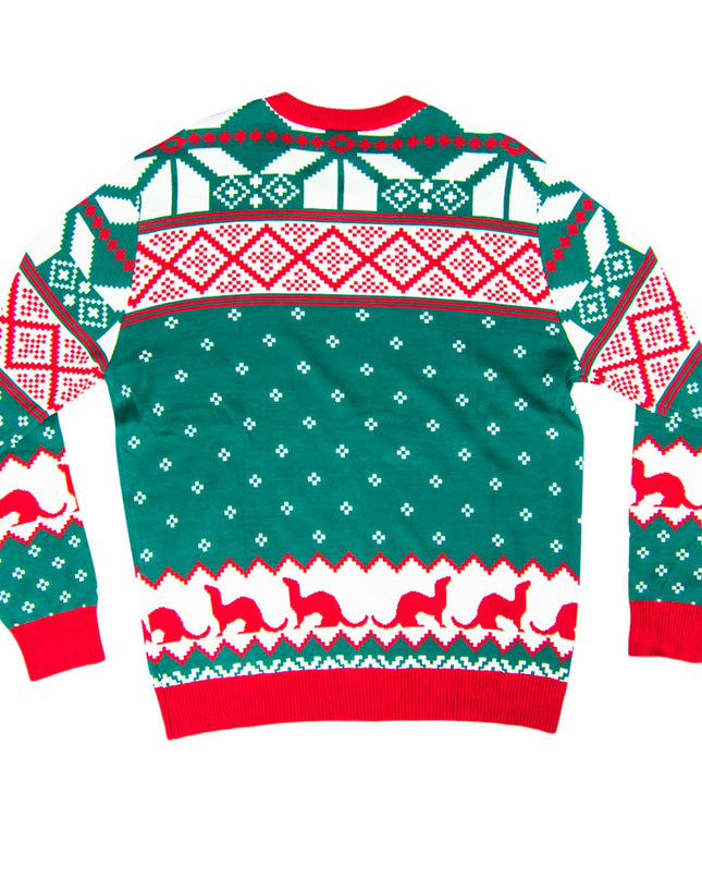 The Big Lebowski Dude Abide Bowling Ugly Christmas Sweater