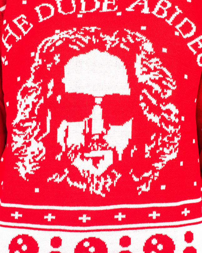 The Big Lebowski The Dude Abides Ugly Christmas Sweater