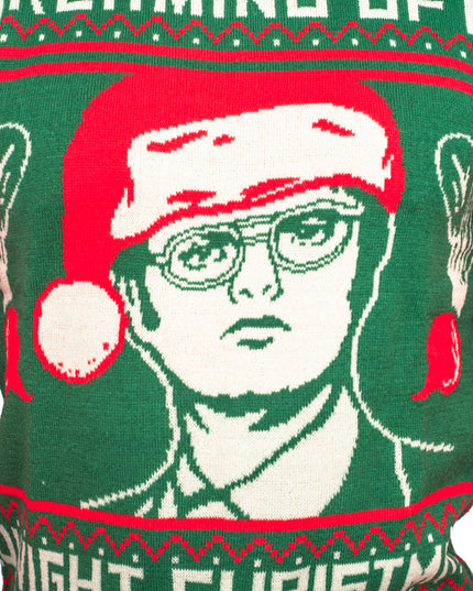 El Oficina Dwight Schrute Jersey de Remolachas Navideñas