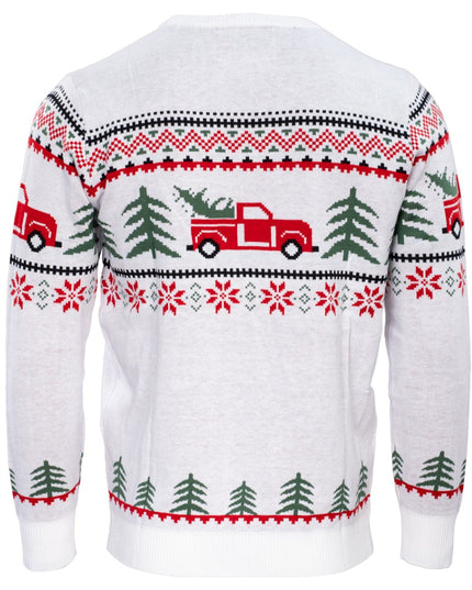 Unisex Arnold Truck and Trees Ugly Christmas Sweater