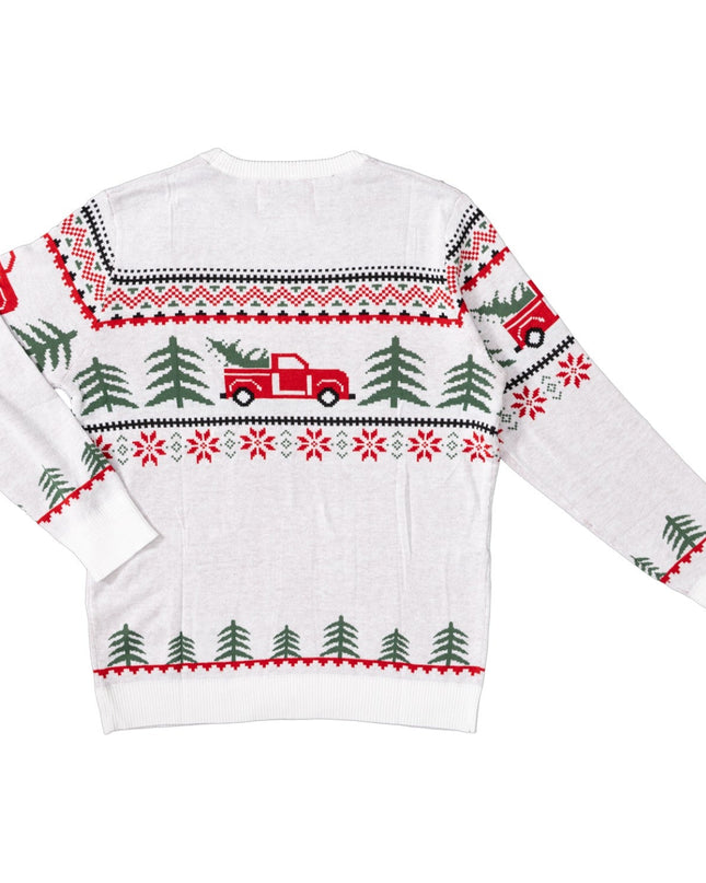 Unisex Arnold Truck and Trees Ugly Christmas Sweater