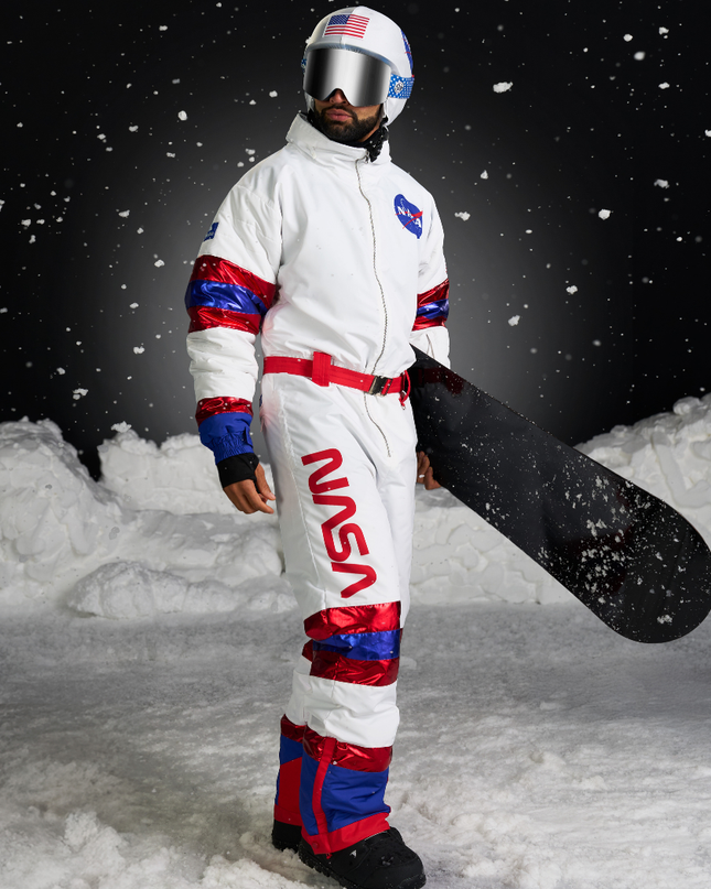 Mænds Space Racer Snow Suit og hjelmcover