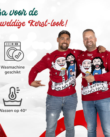 Suéter de Navidad Bro's Before Ho. Ho Ho