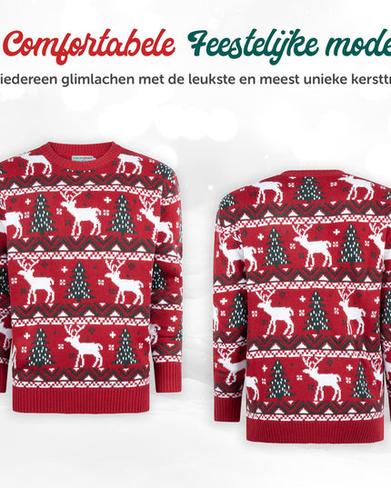 Christmas Sweater Marius for Women in Festive Red