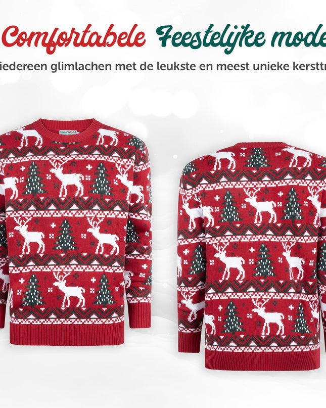 Christmas Sweater Marius for Women in Festive Red