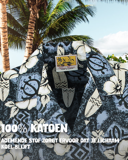 Camisa Hawaiana Hibiscus Surfboards