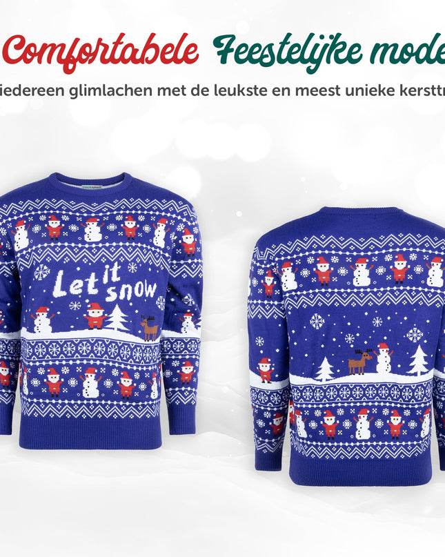 Christmas Sweater Marius for Women with Let it Snow Design