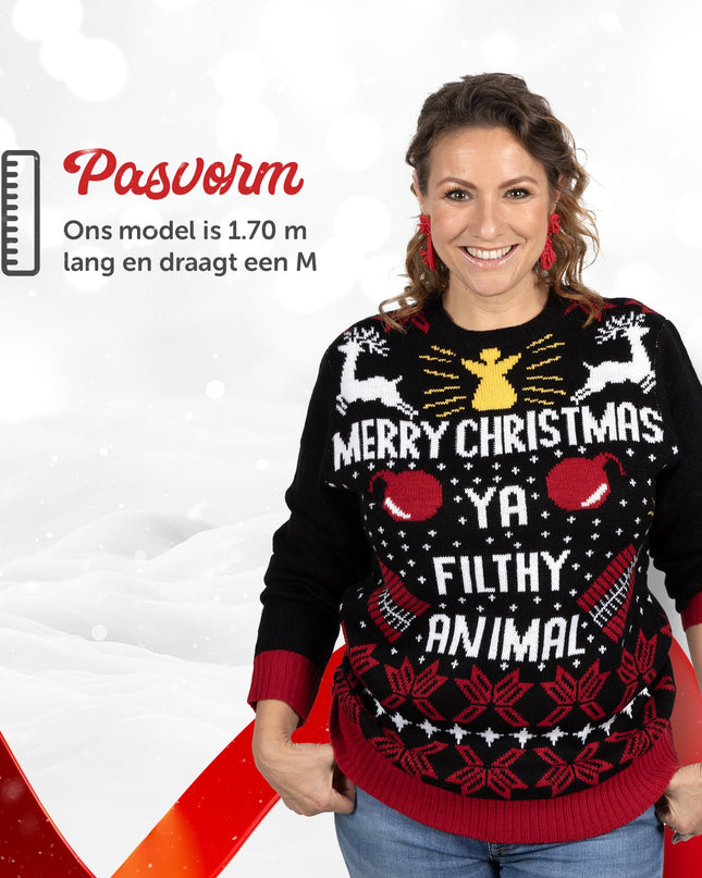 Glædelig Jul Du Beskidte Dyr Juletrøje