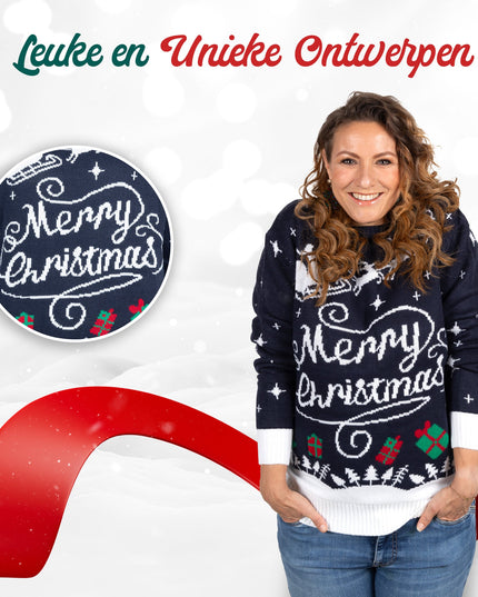 Christmas Sweater Marius for Women in Stylish Merry Christmas