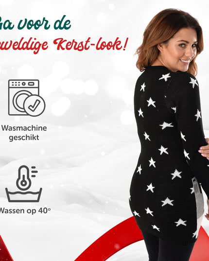 Christmas Dress Marius for Women with Santa Design at Night