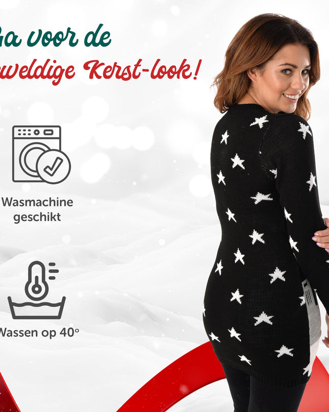 Christmas Dress Marius for Women with Santa Design at Night
