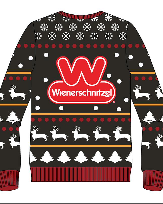 Wienerschnitzel Ugly Christmas Sweater