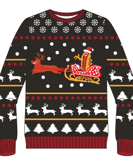Wienerschnitzel Ugly Christmas Sweater
