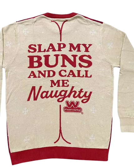 Suéter navideño feo de salchichón divertido de Wienerschnitzel