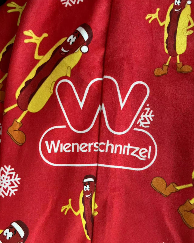 Wienerschnitzel All Over Hot Dog Logo Pajama Pants