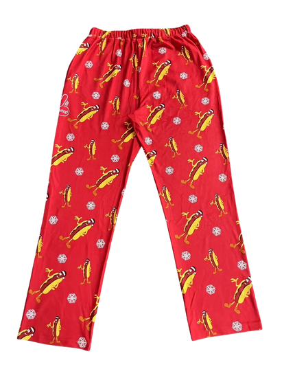 Wienerschnitzel All Over Hot Dog Logo Pajama Pants
