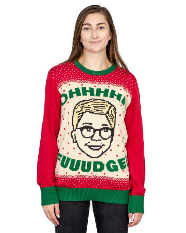 Women's Ralphie's "OHHHH FUUUDGE!" Ugly Christmas Sweater