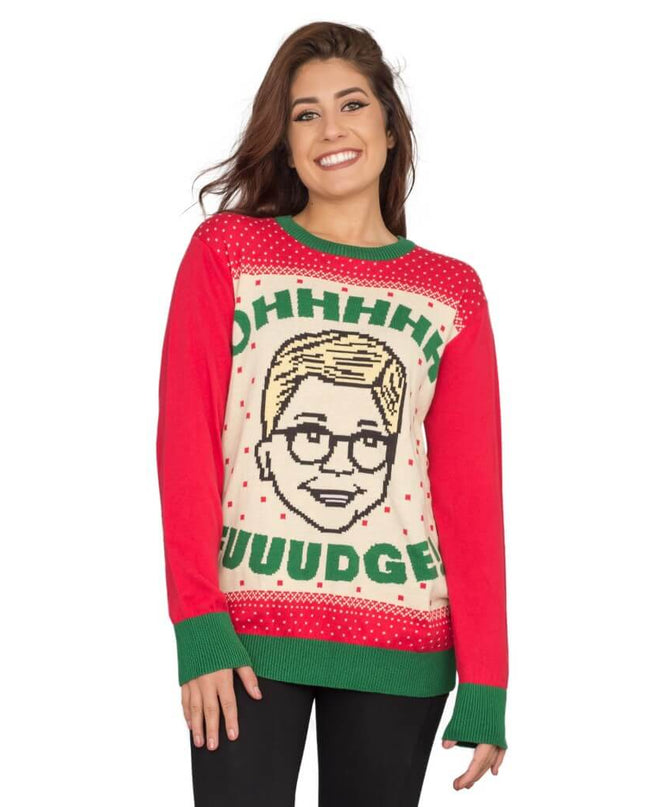 Women's Ralphie's "OHHHH FUUUDGE!" Ugly Christmas Sweater