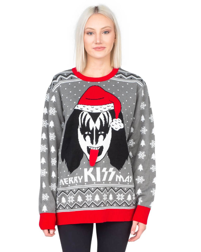 Women's "Merry Kissmas" Flappy Ugly Christmas Sweater