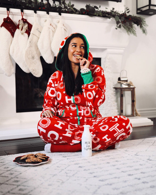 Women's Ho Ho Ho Plus Size Jumpsuit