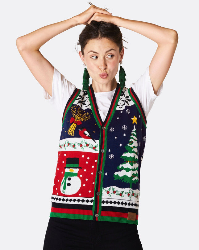 Women's Christmas Waistcoat